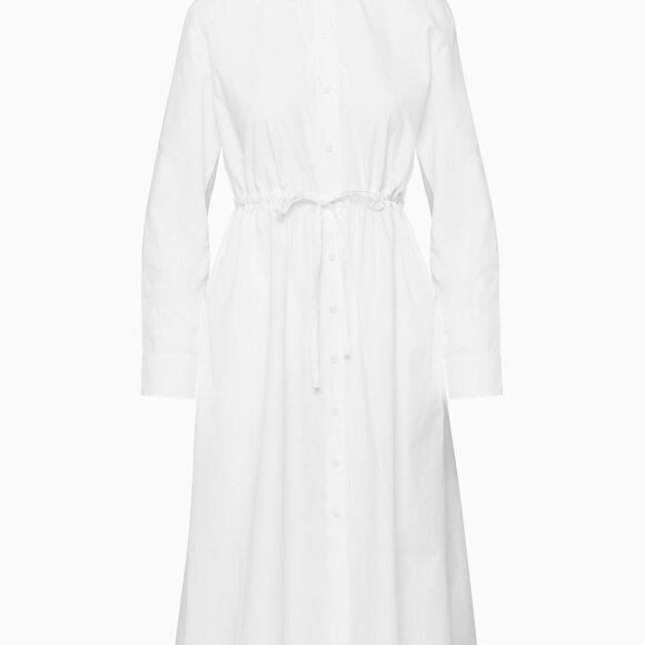 Elegant White Shirt Dress - Picture 6 of 10